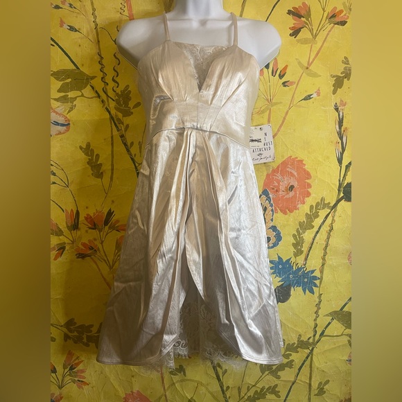 Free People Brenda Knight Satin Mini dress